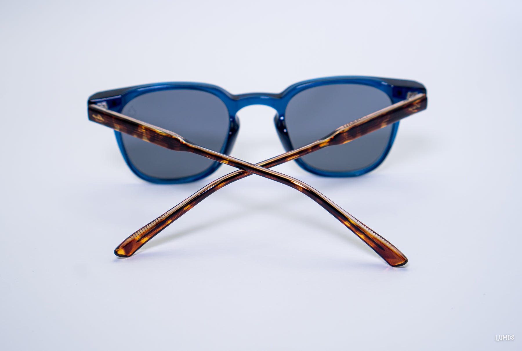 Óculos de Sol Atalaia – Azul Transparente com Tortoise