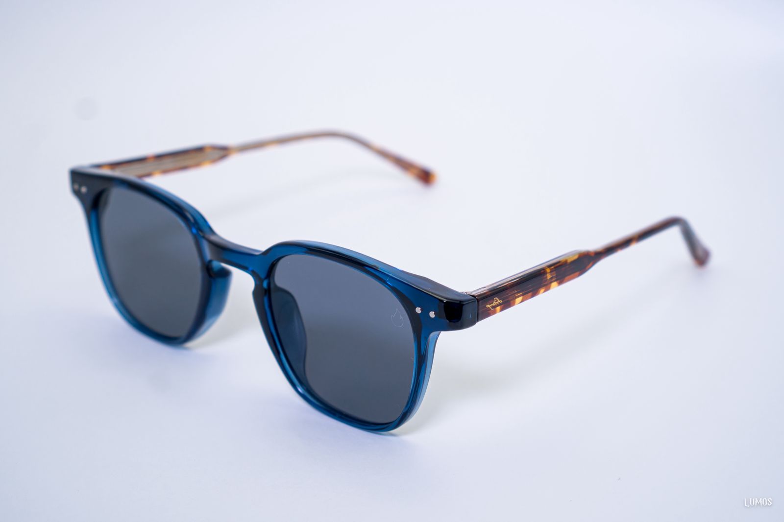 Óculos de Sol Atalaia – Azul Transparente com Tortoise