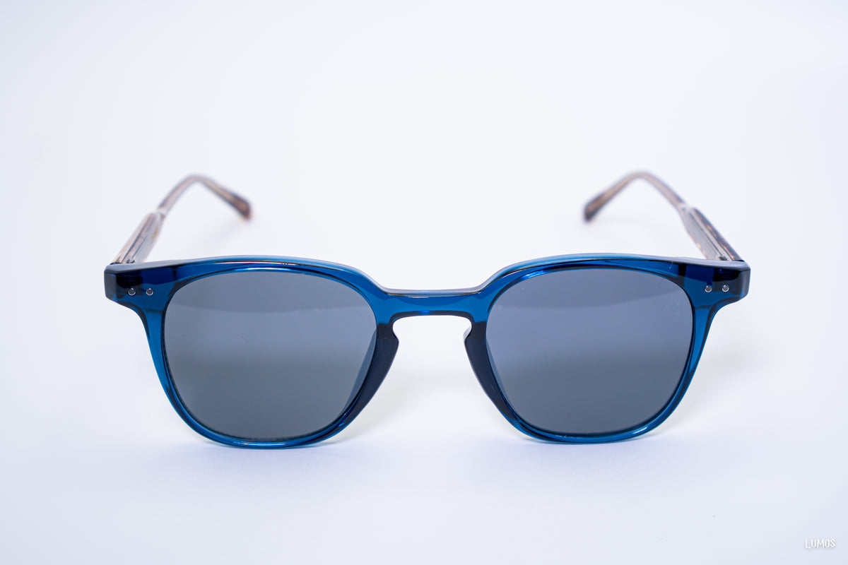 Óculos de Sol Atalaia – Azul Transparente com Tortoise