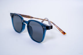 Óculos de Sol Atalaia – Azul Transparente com Tortoise